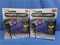 2 NIB LED Light Show Points of Light