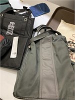 GRAY BACKPACK & OTHER ASSORTED TOTES