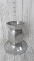 Large Pewter Candle Holder - Made in India