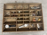 Tray of Jewelry & Collectibles