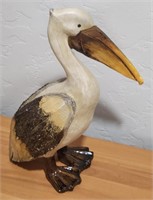 Wooden Pelican Statue