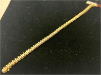 14KT Gold and Diamond Tennis Bracelet