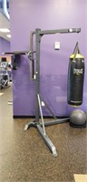 TKO dual bag stand with Everlast bags