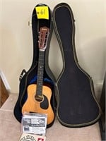 flobal 6 string guitar w/ case & music
