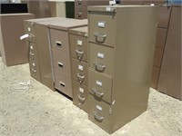 (5) Assorted Filing Cabinets