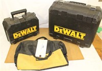 3 Dewalt Cases & Tool Bag