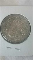 1952 Canada Silver Wide Date 50 Cent Coin George