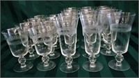 20-ETCHED GLASS STEMWARE