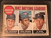 1967 Batting Leaders Card #2 (Yaz, Robinson,
