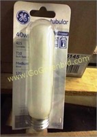 150 NEW GE 45145 BULBS 40T10/F CD1-5PK 40W 415 LUM