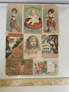 Antique Advertising Clippings and Postcards