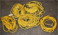 375' yellow 12ga glow-end extension cord: (3) 100'
