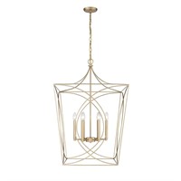 Tracy 24 in. 6-Light Painted Gold Pendant Light