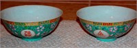 Antique Chinese Pair of early 20th Century Bowls