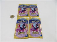 4 pack de cartes Lorcana Disney