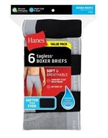 Hanes Men's Boxer Briefs 6-Pack Tagless Underwear