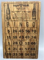 NEHI Beverage Co. Wood Bingo Board