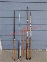 4 vintage fishing rods- Penguin Berkley, Garcia