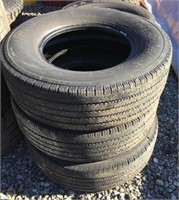 V-Steel R18 265 set of three tires”bidding per