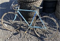 Blue 10 speed racer bike