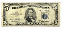 Series 1953 A Silver Certificate Five Dollar Bill