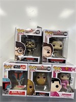 New Set of 5 Funko POP Figures.