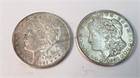 1921-D & 1921-S Morgan Silver Dollars