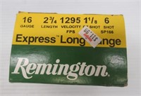 (25) Rounds of Remington 16 gauge 2 3/4" express