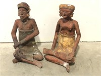Pair of Terra-Cotta South American Figurines