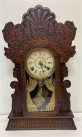 +Antique Gilbert Gingerbread Mantle/Wall Clock