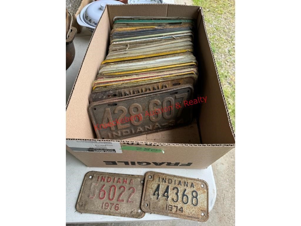 Assorted 70s & Newer Ohio/ In license Plates