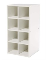 TYPE A DIVIDED ORGANISIER (30X30X59CM) WHITE