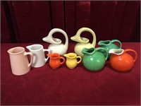 Vintage Creamers & Creamer Size Pitchers - 9pcs