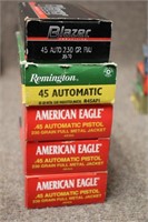 (243)RDS Assorted .45 Auto Ammo