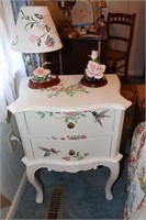 2 Drawer Stand Decorated with Flowers and Humming