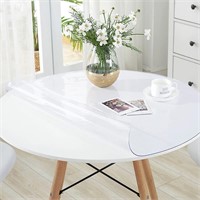 Round Clear Plastic Dining Room Tablecloth