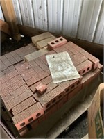 Pallet of bricks, skid loader not available