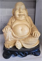 Heavy Composite Buddha Statue 9 1/2 inches
