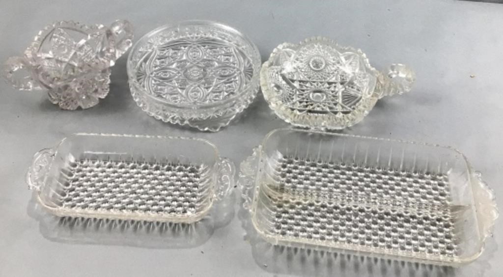 Clear glass dishes