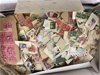 Box Lot of Old Stamps