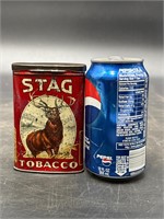 GREAT OLD STAG TOBACCO HINGED POCKET TIN TALL
