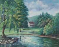Ann Yost Whitesell Oil on Canvas Landscape