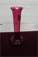 7" Granberry Glass Vase