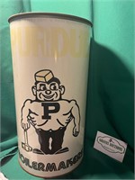 Vintage Purdue Pete Trash Can 19” tall