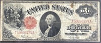 1917 $1 Bill US Paper Currency