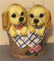 "Puppies" Planter Vase - 10" tall x 11" round