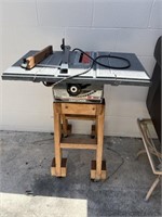 Craftsman table saw on stand