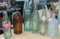 Lot Vintage Bottles:  Coca-Cola, Clorox, Pepsi,