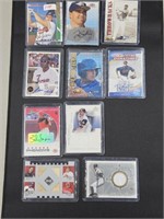 Lot of 10 Certified Baseball Autograph & Game Use-