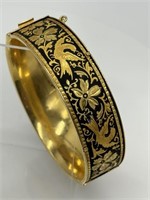 Fine Vintage Damascene Clasp Bracelet